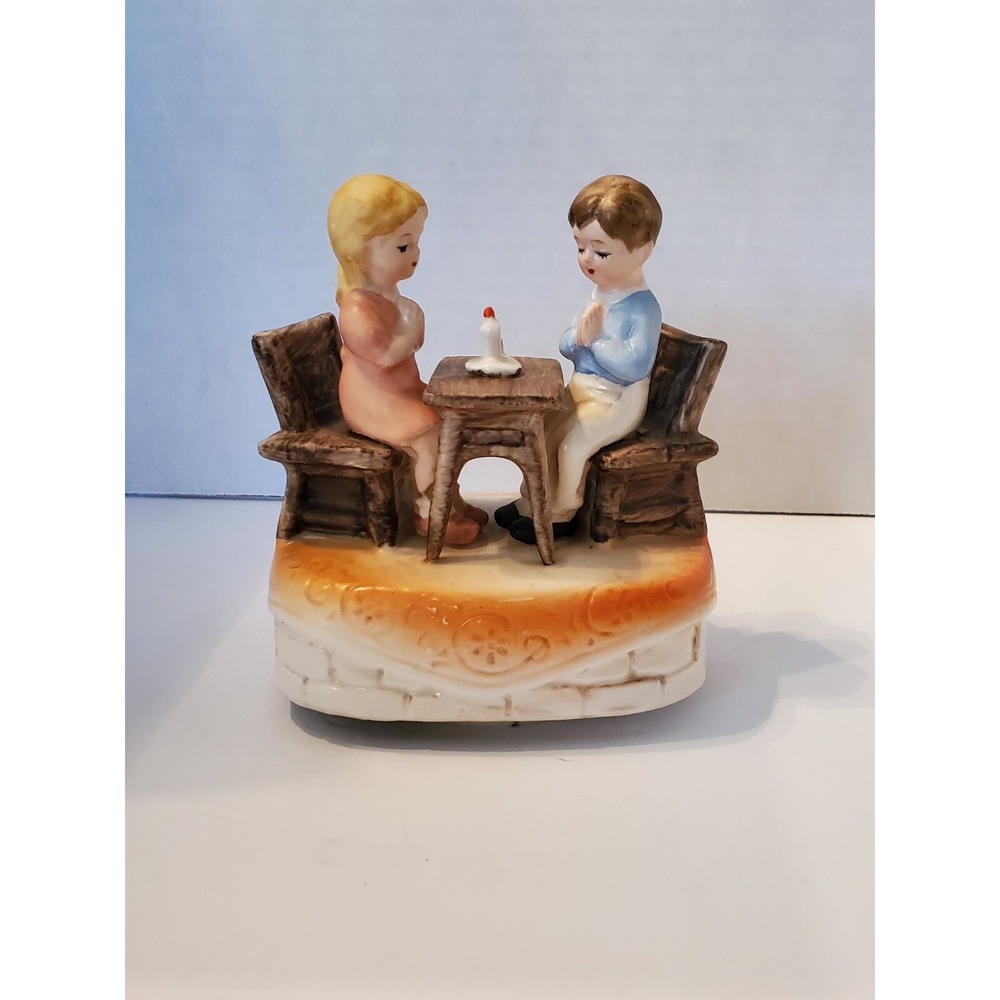 Price Import Japan Music Box candle dinner grace‎ prayer Tested And Works